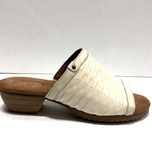 Walking Cradles Shoes - Walking Cradles Women's Cape, Ivory Wedge Sandals, Size 7W